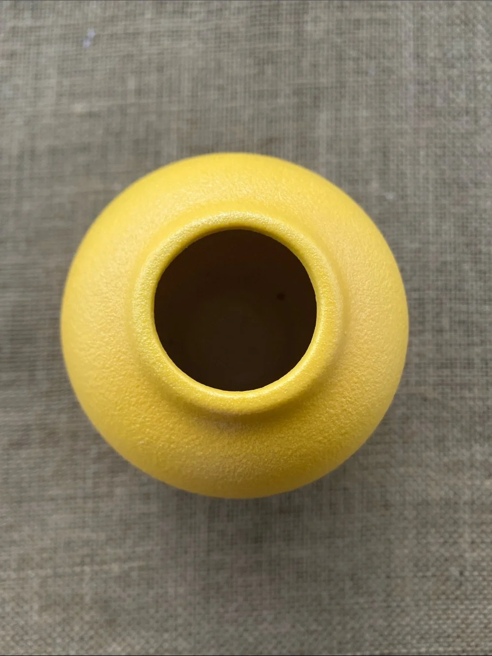 Matte Yellow Ceramic Decorative Vase  Orange peel 🍊 texture
